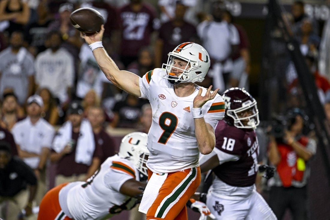 NCAAF News: No. 25 Miami in search of rebound vs. Middle Tennessee State