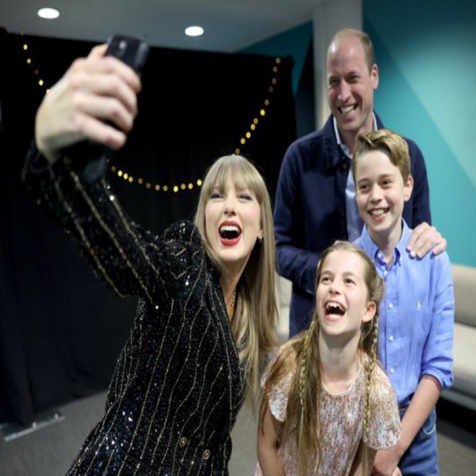 Celebrity Taylor Swift posts Eras Tour selfie with Prince William ...